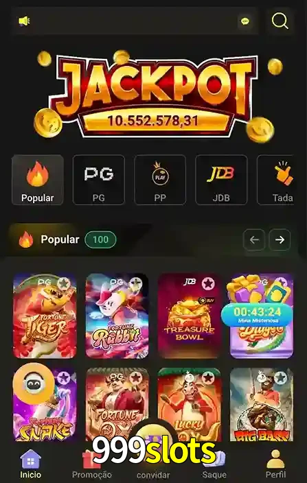 Promoções Especiais no 999slots App